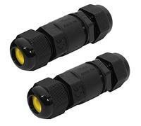 2 x 16A 450V 3 Pins IP68 Waterproof Electrical Cable Wire Connector 4M Depth Water