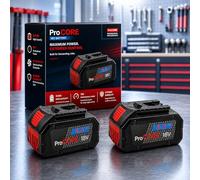 2 x 18 V 8.0 Ah Battery Compatible with Bosch Professional 18 V System - Li-Ion Replacement Battery for GBA Devices - High Performance, Extra Long Running Time & Maximum Power