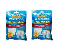 2 x 180g Hanging Wardrobe Dehumidifier Helps Prevent Damp, Mould, Mildew and Condensation