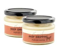 2 x 180g Premium British Beef Dripping in Jars, Perfect For Golden Roast Potatoes & Traditional-Style Chips (360g)