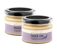 2 x 180g Premium British Duck Fat in Jars, Perfect For Golden Roast Potatoes (360g)