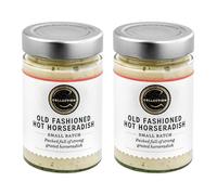 2 x 180g Premium Collection Old Fashioned British Hot Horseradish Sauce, Perfect with Roast Beef, 360g