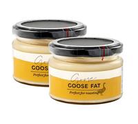 2 x 180g Premium Goose Fat in Jars, Perfect For Golden Roast Potatoes (360g)