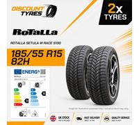 2 X 185/55R15 82H ROTALLA SETULA W RACE S130 185 55 15 1855515 NEW TYRES