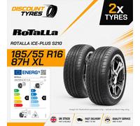 2 X 185/55R16 87H XL ROTALLA ICE-PLUS S210 185 55 16 1855516 NEW TYRES
