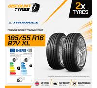 2 X 185/55R16 87V XL TRIANGLE RELIAX TOURING TE307 185 55 16 1855516 NEW TYRES