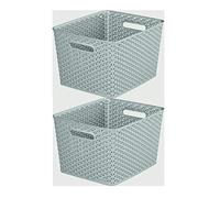 Curver My Style Storage Basket Large 18 Litres, Grey