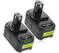 2 x 18V 5.5Ah Replacement for Ryobi Battery RB18L50 RB18L40 RB18L25 RB18L15 RB18L13 P108 P107 P122 P104 P105 P102 P103 with LED Indicator