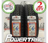 2 X 195 14C POWERTRAC 106/104R 195/80R14C C & B RATED LABELS M+S TYRES 1958014C
