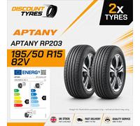 2 X 195/50R15 82V APTANY RP203 195 50 15 1955015 NEW TYRES