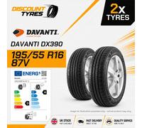 2 X 195/55R16 87V DAVANTI DX390 195 55 16 1955516 NEW TYRES