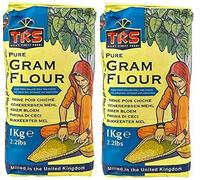 2 x 1Kg TRS Gram Flour Besan Chickpeas Flour for Pakoras Onion Bhajis