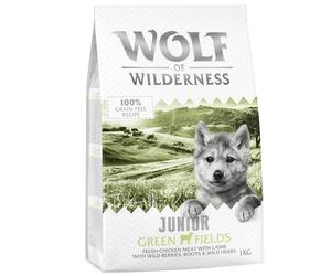 2 x 1kg Wolf of Wilderness Dry Dog Food - Try Now! - Junior "Green Fields" Lamb (2 x 1kg)