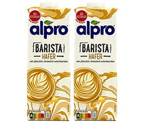 2 x 1L Barista Foamable Oat Long Life Milk Compatible with Alpro Plant Based Drink, Vegan & Dairy Free | (2 Pack)