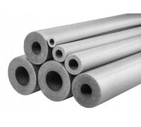 2 x 1m Grey Insulation Pipe - Foam Lagging Wrap Roll - Copper, Plastic, Steel, Water. (114mm / 20mm)