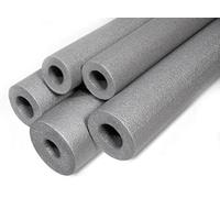 2 x 1m Grey Insulation Pipe - Foam Lagging Wrap Roll - Copper, Plastic, Steel, Water. (22mm / 13mm)
