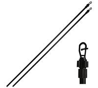 (2 x 2.4m) 2.4M Clothesline Pole Telescopic Washing Line Prop