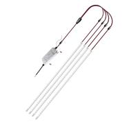 2 x 2 FT LED Magnetic Retrofit Kit, 2 ft LED Troffer Retrofit Kit, 36 W, 5400 lm, Daylight White 5000 K, 0-10 V Dimmable, T8 T10 T12 Fluorescent Replacement LED Light Strip, Easy to Install
