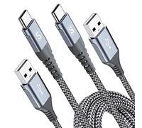 2 x 2 m USB C Cable, 3.1 A Quick Charge Charging Cable, USB C Carplay Cable, Nylon Type C Cable for iPhone 17 16 15 Pro Max, Galaxy S26 S25 S24 S23 S22 S21 S20 S10 S9 S8 Note20,A72,A70,A54,A 51,M3,M1
