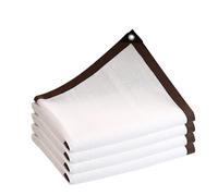 2 x 2 m White Shade Net for Garden & Greenhouse - Breathable Sun Shade Sail, 85% UV Block, Outdoor, Grommets Included, Plant Protection Cover