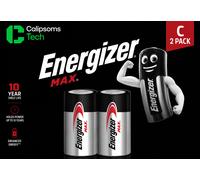 2 x 2 Pack Energizer MAX C LR14 Alkaline Batteries 1.5V - 4 Total Long Lasting