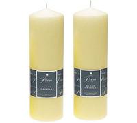 2 x 2 x Ivory Altar Candle 250mm X 80mm 125 Hours Burn Time
