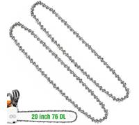 2 X 20 Inch Chainsaw Chain, 76 DL, 0.325" Pitch, 0.058" Gauge, Full Chisel | 50 cm Chainsaw Chain Compatible with Timberpro 62CC, Hyundai HYC6200X, Parker