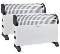 2 X 2000W Portable Electric Thermostat CONVECTOR Heater Winter 2KW Wall Mounted Fan
