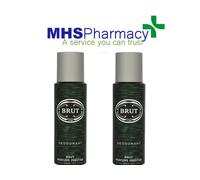 2 x 200ml Brut Original Deodorant Spray Two Deo Body Spray For Men Brand New