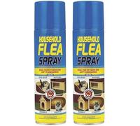 2 x 200ml Flea Killer Spray Long Lasting Flea & Larvae killer Spray Cat Dog Pets Bed Carpet Home