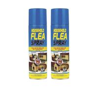 2 x 200ml Flea Killer Spray Long Lasting Flea & Larvae killer Spray Cat Dog Pets Bed Carpet Home