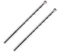 2 x 200mm Long TCT Tipped Centre Drill Bits For Diamond Core Drill Bits | K Taper Shank. For Use In Concrete Masonry Brick Block Stone Granite. Tungsten Carbide Tip