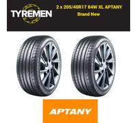 2 X 205/40R17 84W XL APTANY RA301 205 40 17 2054017 Brand new x 2 B - WET GRIP
