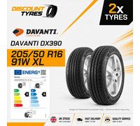 2 X 205/50R16 91W XL DAVANTI DX390 205 50 16 2055016 NEW TYRES