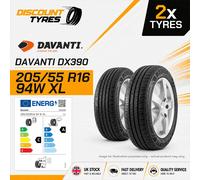 2 X 205/55R16 94W XL DAVANTI DX390 205 55 16 2055516 NEW TYRES