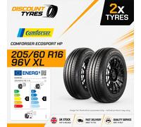 2 X 205/60R16 96V XL COMFORSER ECOSPORT HP 205 60 16 2056016 NEW TYRES