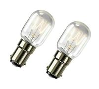 2 x 20w Sewing Machine Lamp Appliance Bulb Small Bayonet SBC B15 240v