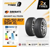 2 X 215/50R17 95W XL DAVANTI ALLTOURA 215 50 17 2155017 NEW TYRES