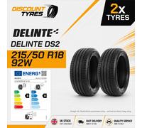2X 215 50 18 DELINTE DS2 | GREAT B/B RATED BRAND NEW TOP QUALITY TYRES | M+S 92W