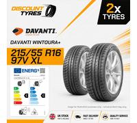 2 X 215/55R16 97V XL DAVANTI WINTOUR 215 55 16 2155516 NEW TYRES