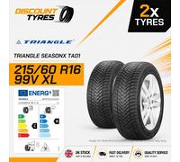 2 X 215/60R16 99V XL TRIANGLE SEASONX TA01 215 60 16 2156016 NEW TYRES