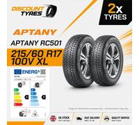 2x 215 60 17 APTANY | GREAT C/C RATINGS BRAND NEW ALL SEASON TYRES | M+S, XL 100