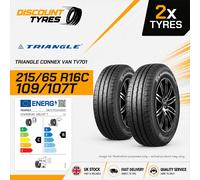 2 X 215/65R16C 109/107T TRIANGLE CONNEX VAN TV701 215 65 16 2156516 NEW TYRES