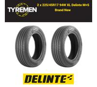 1X 225 45 17 DELINTE DS2 GREAT B/B RATED BRAND NEW HIGH QUALITY TYRE M+S XL 94W