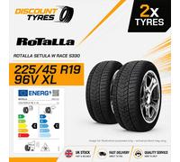 2 X 225/45R19 96V XL ROTALLA SETULA W RACE S330 225 45 19 2254519 NEW TYRES