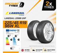 X1 225 45 19 LANDSAIL MID-RANGE TYRE, WITH AMAZING B,B RATINGS 225/45R19 96W XL