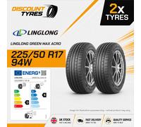 2 X 225/50R17 94W LINGLONG GREEN MAX ACRO 225 50 17 2255017 NEW TYRES