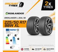 2 X 225/50R17 98W GRENLANDER L-ZEAL 56 225 50 17 2255017 NEW TYRES