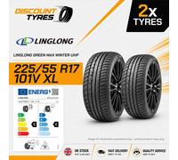 2 X 225/55R17 101V LINGLONG GREEN MAX WINTER UHP 225 55 17 2255517 NEW TYRES