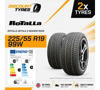2 X 225/55R19 99W ROTALLA SETULA 4 SEASON RA03 225 55 19 2255519 NEW TYRES
